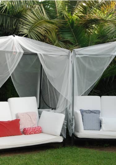 Relax area in the garden